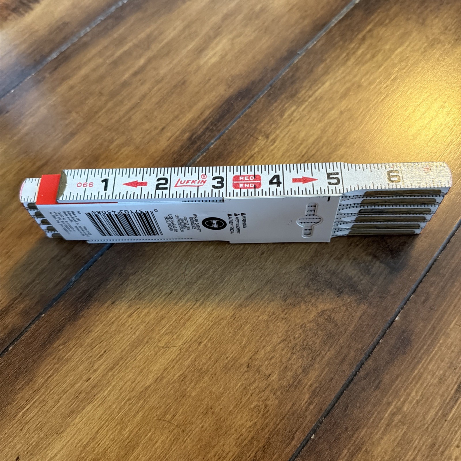 Vintage NOS LUFKIN 6′ Red End Folding Ruler 066 New 72″ 🇺🇸 USA MADE