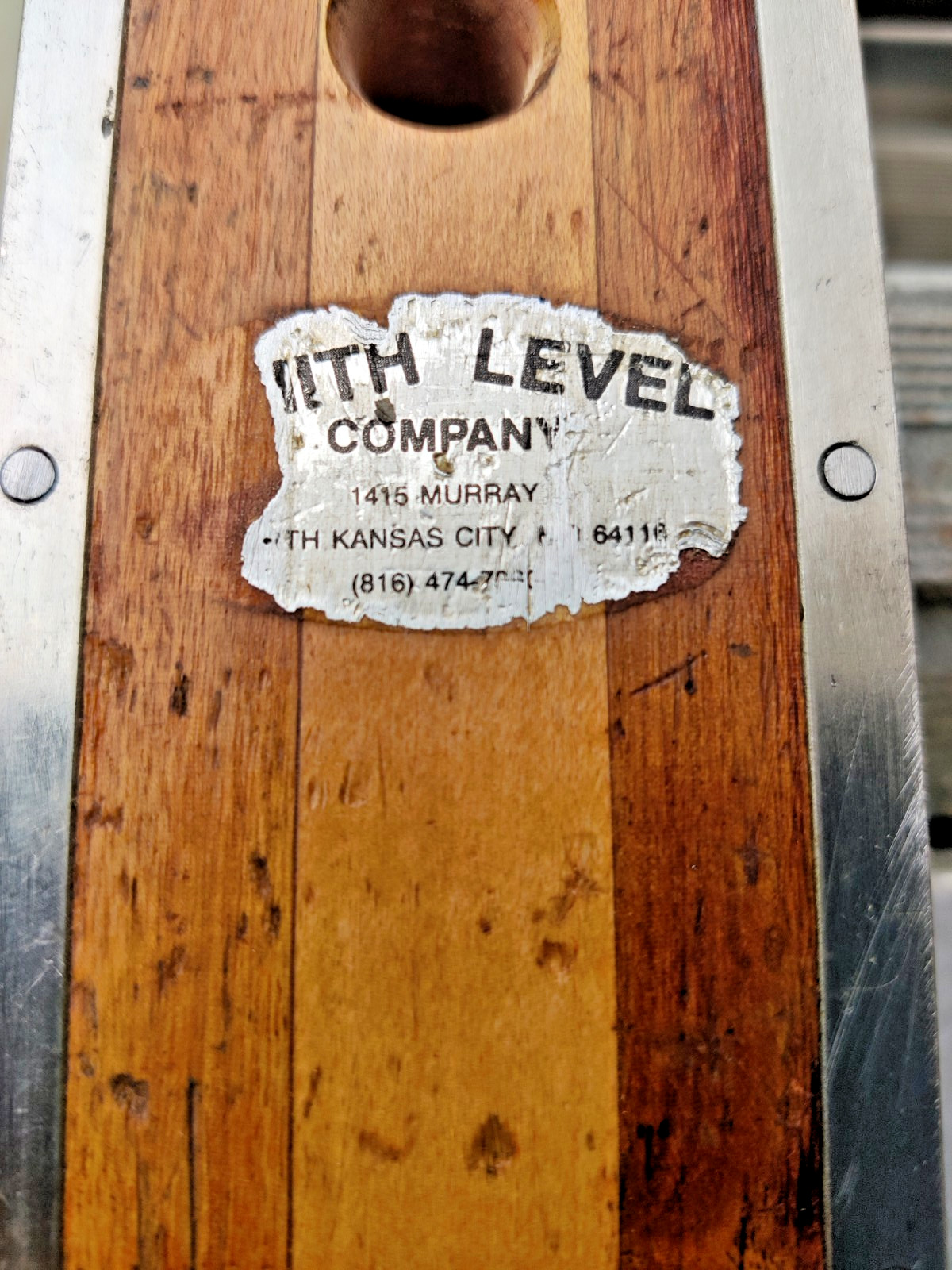 Smith Level Company VINTAGE 48″ Walnut / Maple Stainless Steel