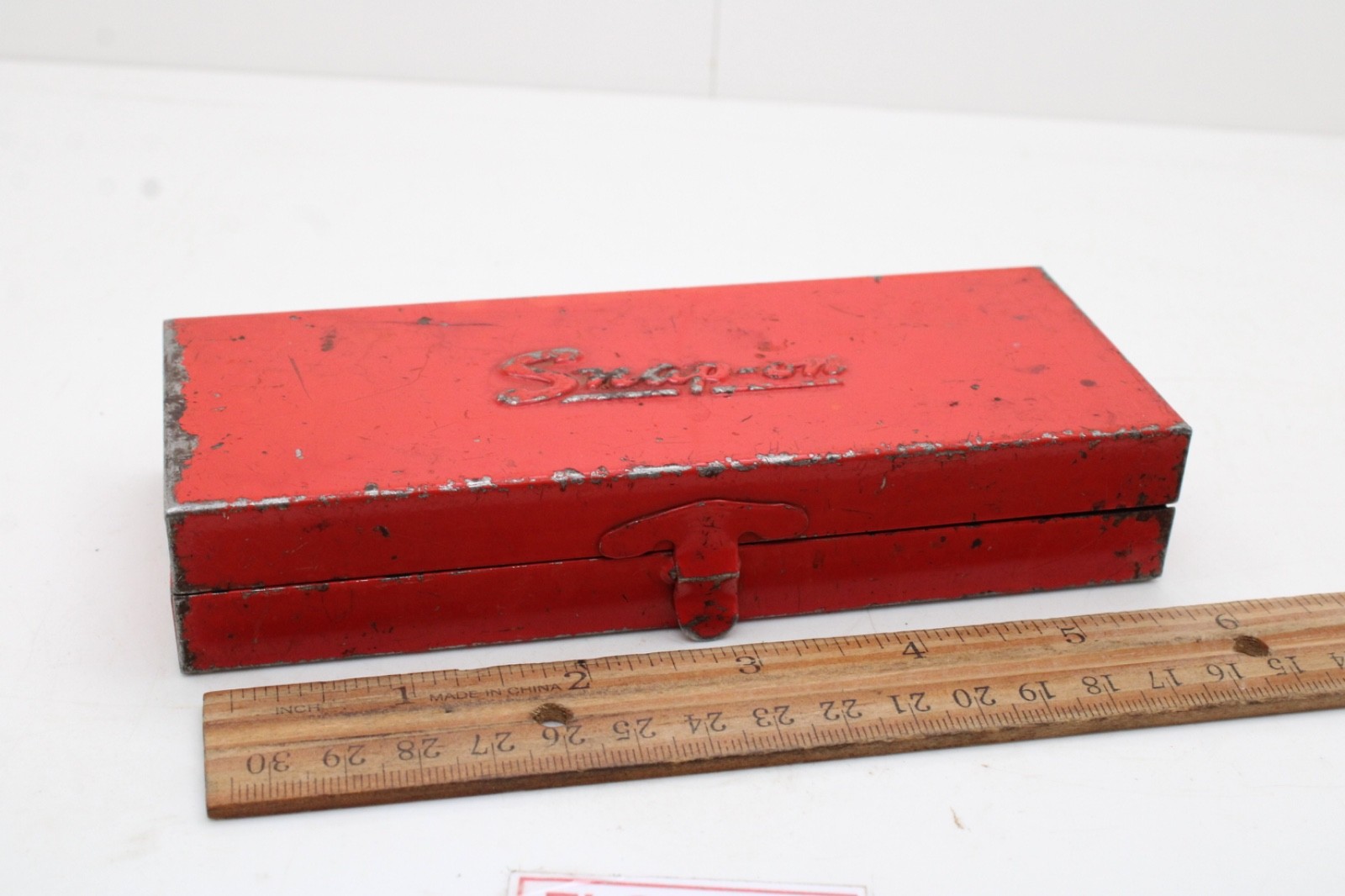 Snap-On KRA-222B 6″ x 2-1/2″ x 1-1/8″ Red Metal Socket Set Tool Box USA