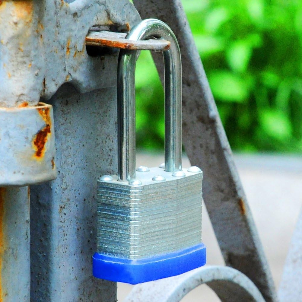 SEPOX® 2PCS Heavy Duty Padlock Keyed Alike, 2-3/8″ Extra Long Shackle, 40MM