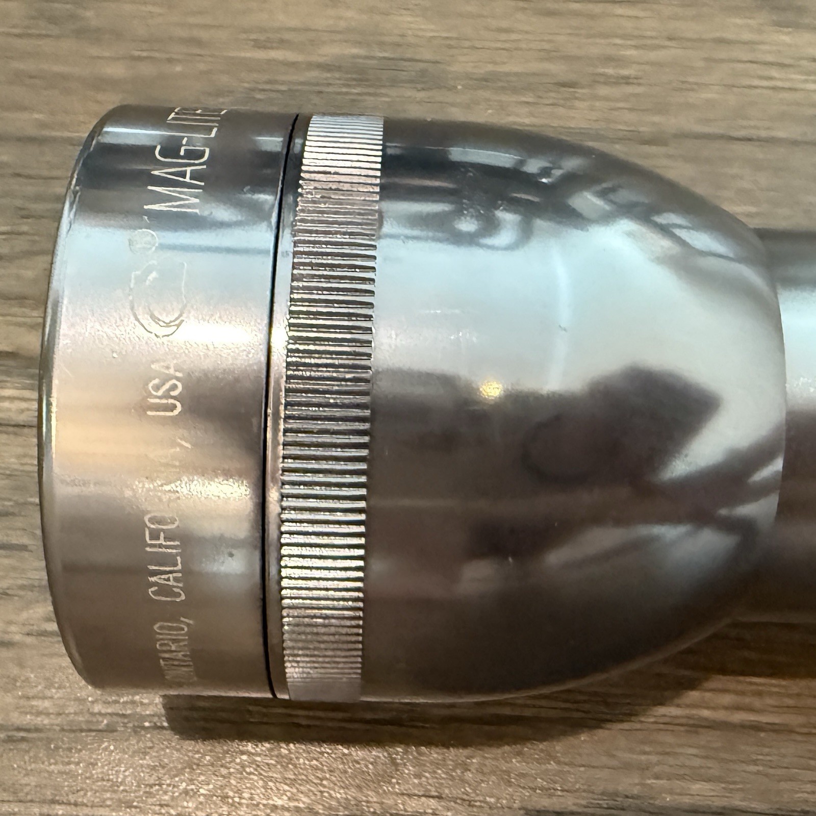 Vintage Mag-Lite 4D Cell Flashlight Heavy Duty Silver Mag Light 15″ RETRO Torch