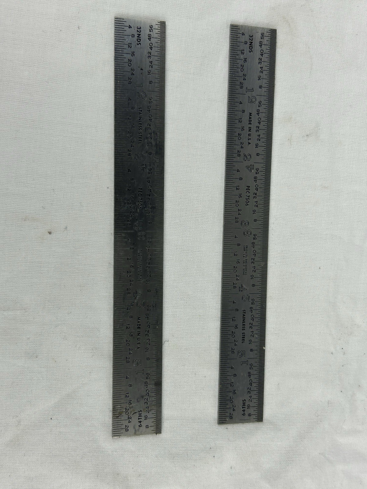 PRODUCTS ENGINEERING 6″ STAINLESS STEEL RULE SAE FRACTIONAL PEC7506 1 Per Order