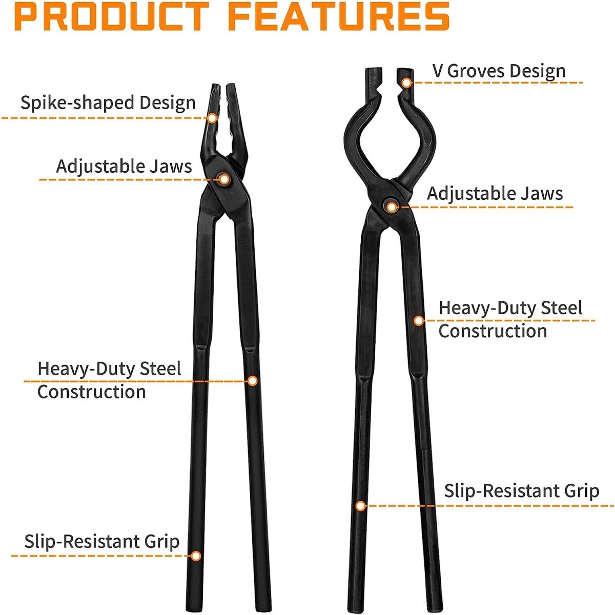 Knife Making Blacksmith Tongs Set Beginner Starter Bladesmith Tool Anvil Forge