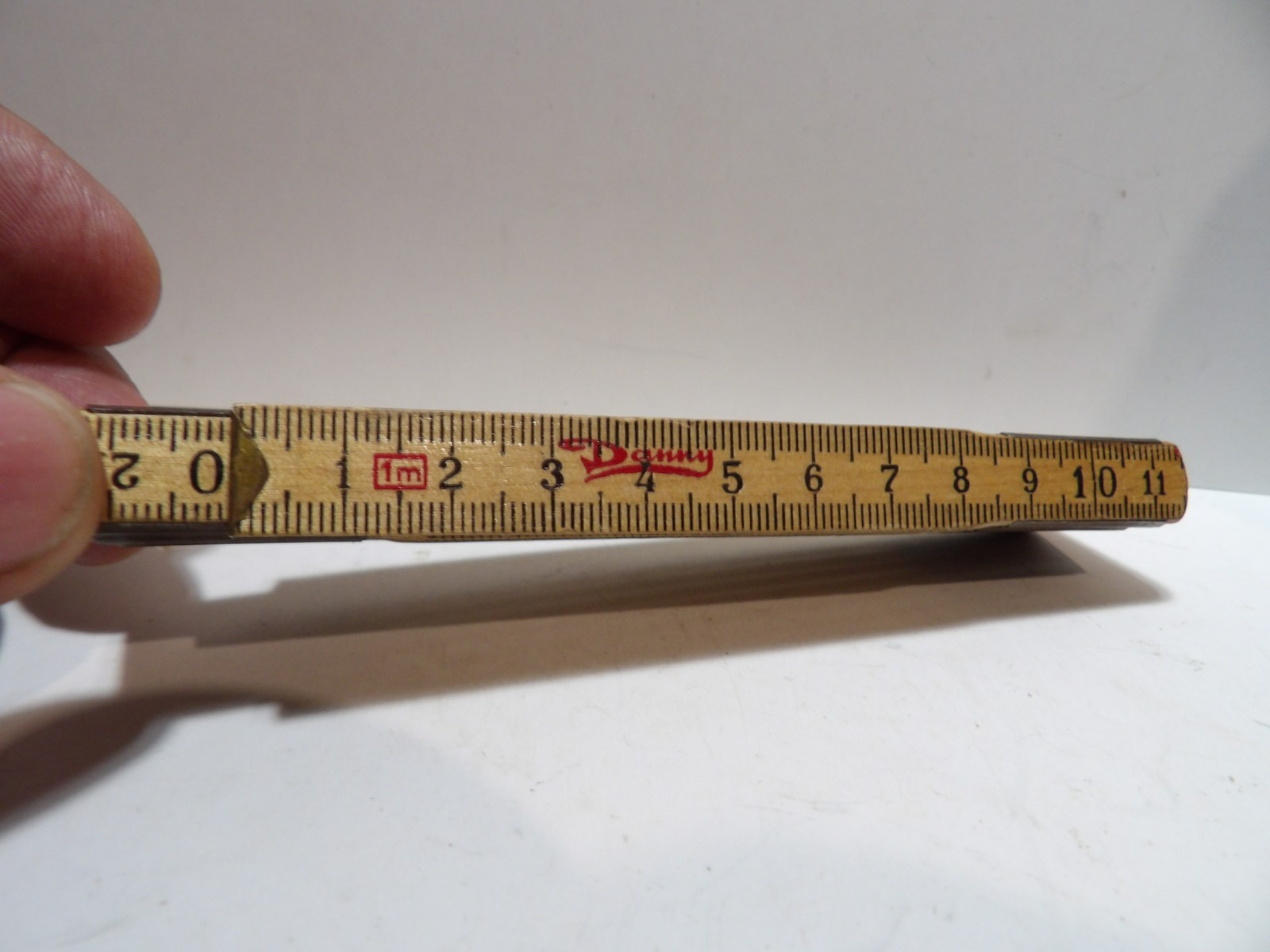 Vintage/Antique Danny 1m 1 Meter Wooden Folding Ruler Denmark Metric