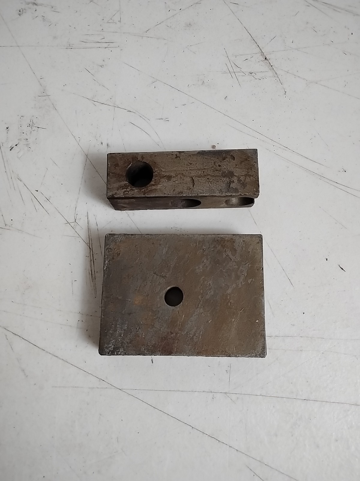 Vintage Machinist Steel Bar 15/16″x 15/16″x 2 7/8″ & 2 1/4″x 3/4″x 3″