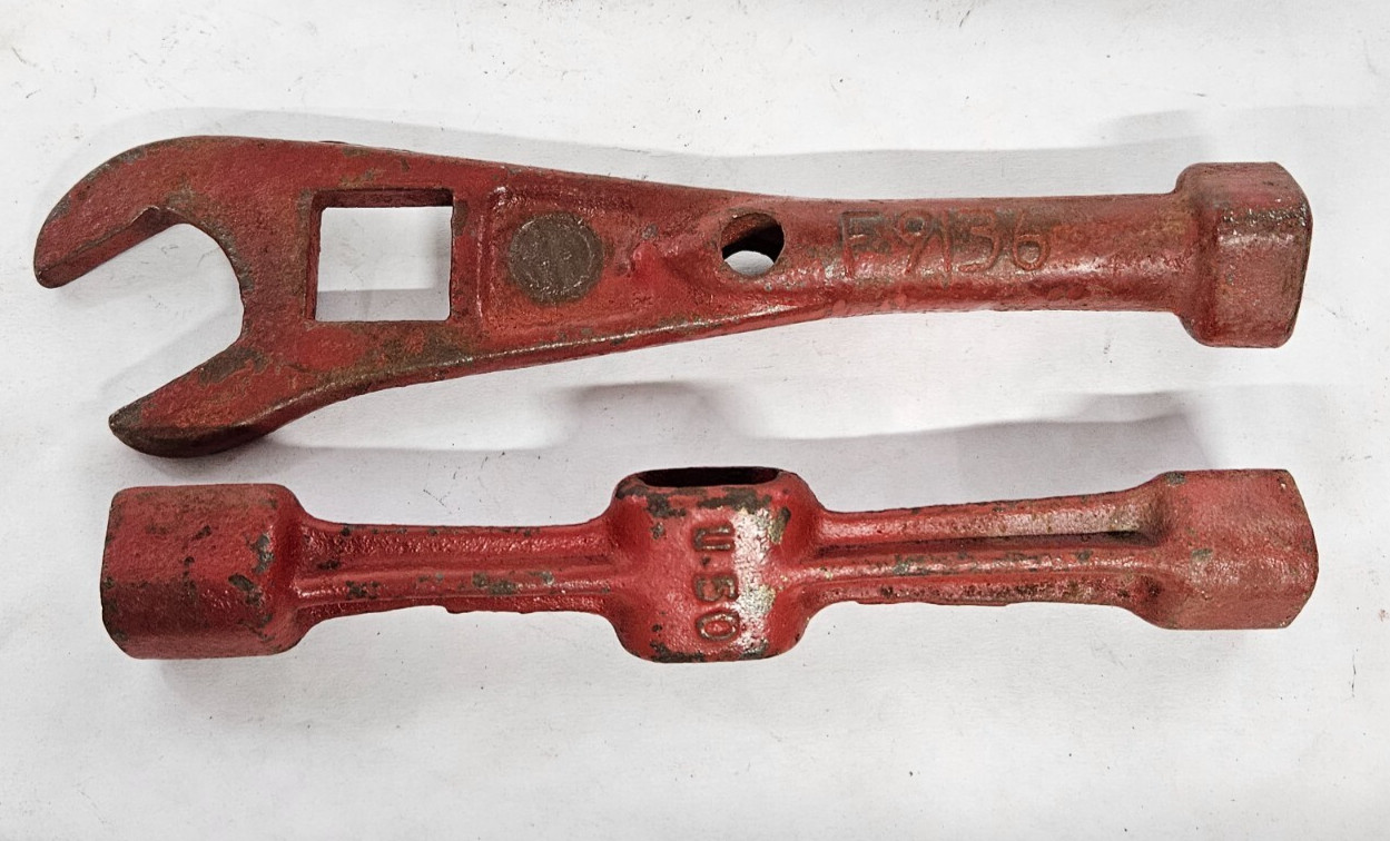 Vintage IHC International Harvester F9136 & U-50 Wrenches w/ IHC Logos