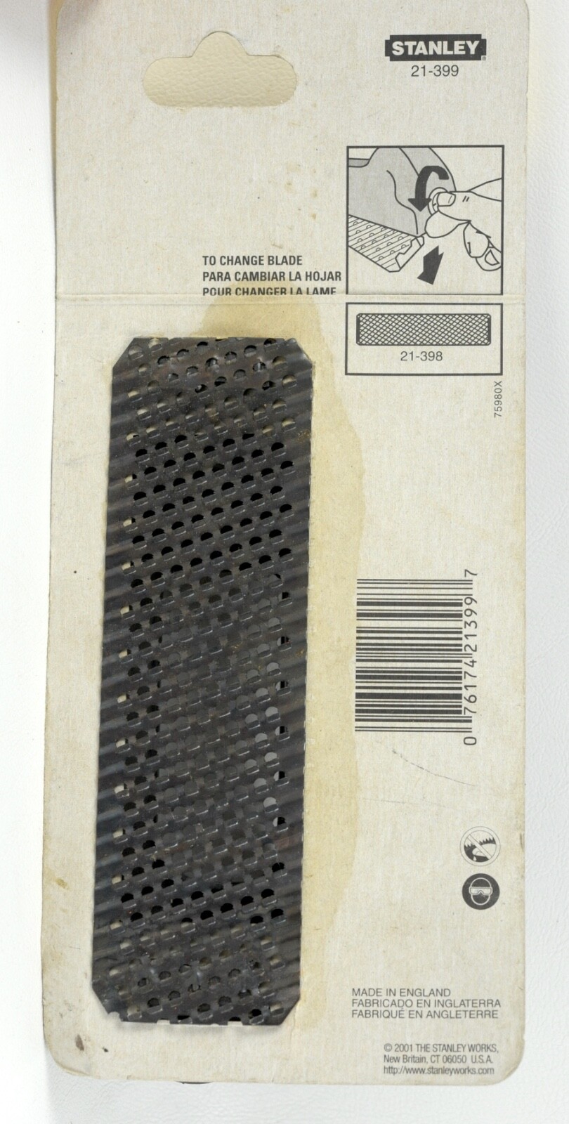 STANLEY Surform 21-399 Woodworking Carpentry Plane Rasp File