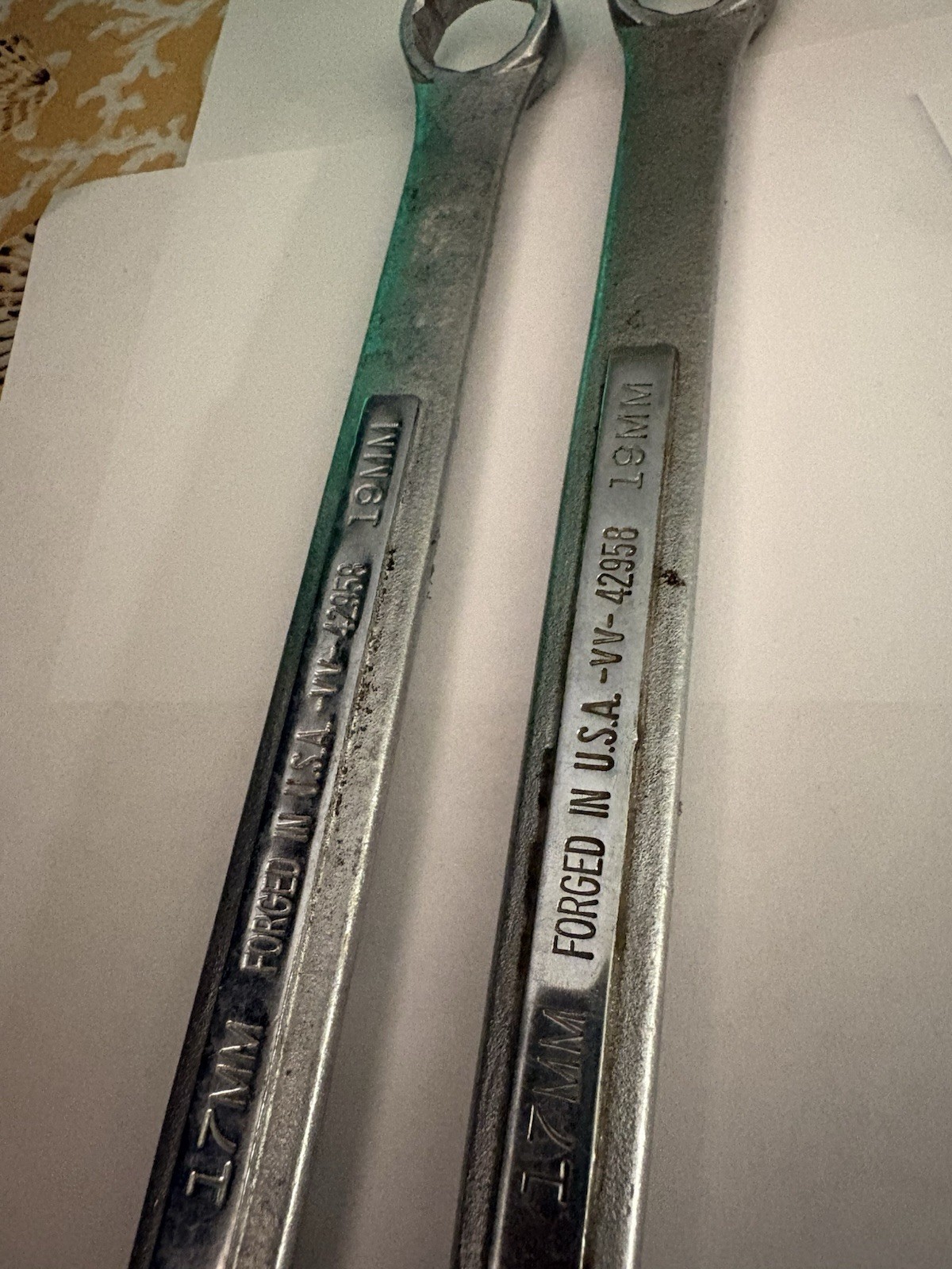 Vintage Craftsman METRIC Double Box End Wrenches -v- Heavy Duty 1960’s