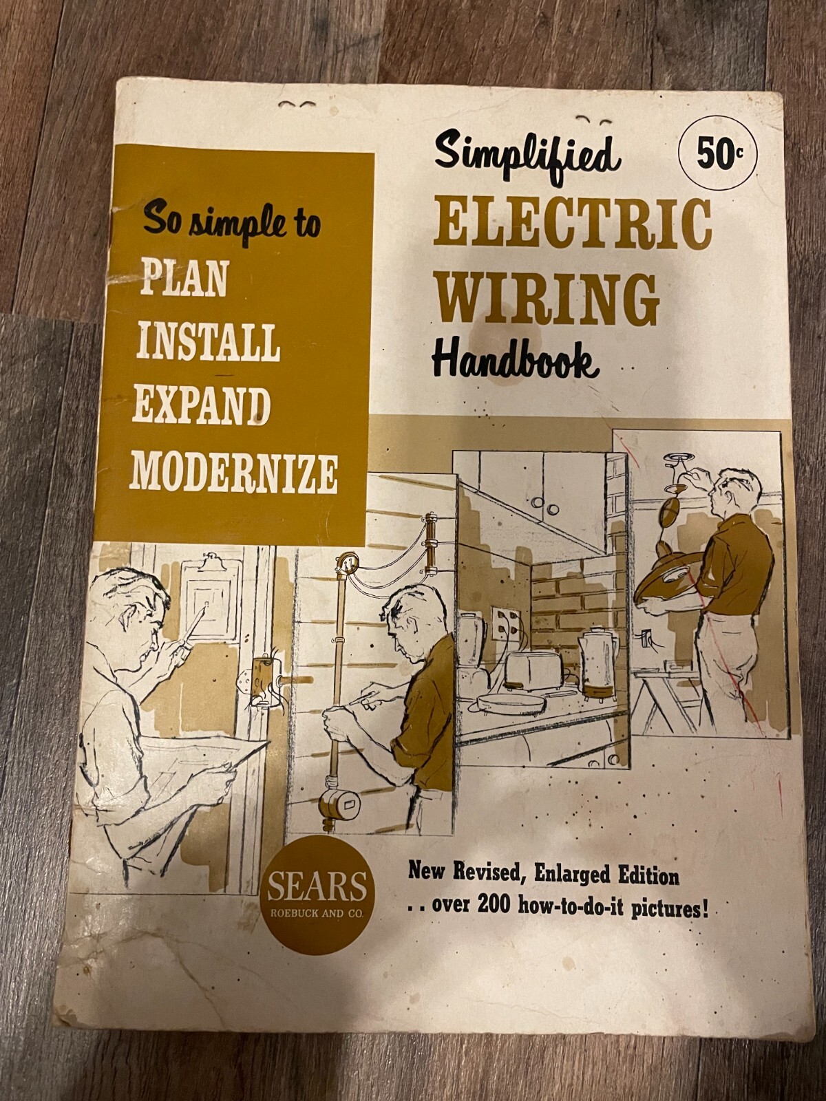 Vintage 1964 Sears Roebuck & Co. Simplified Electric Wiring Handbook Soft Cover
