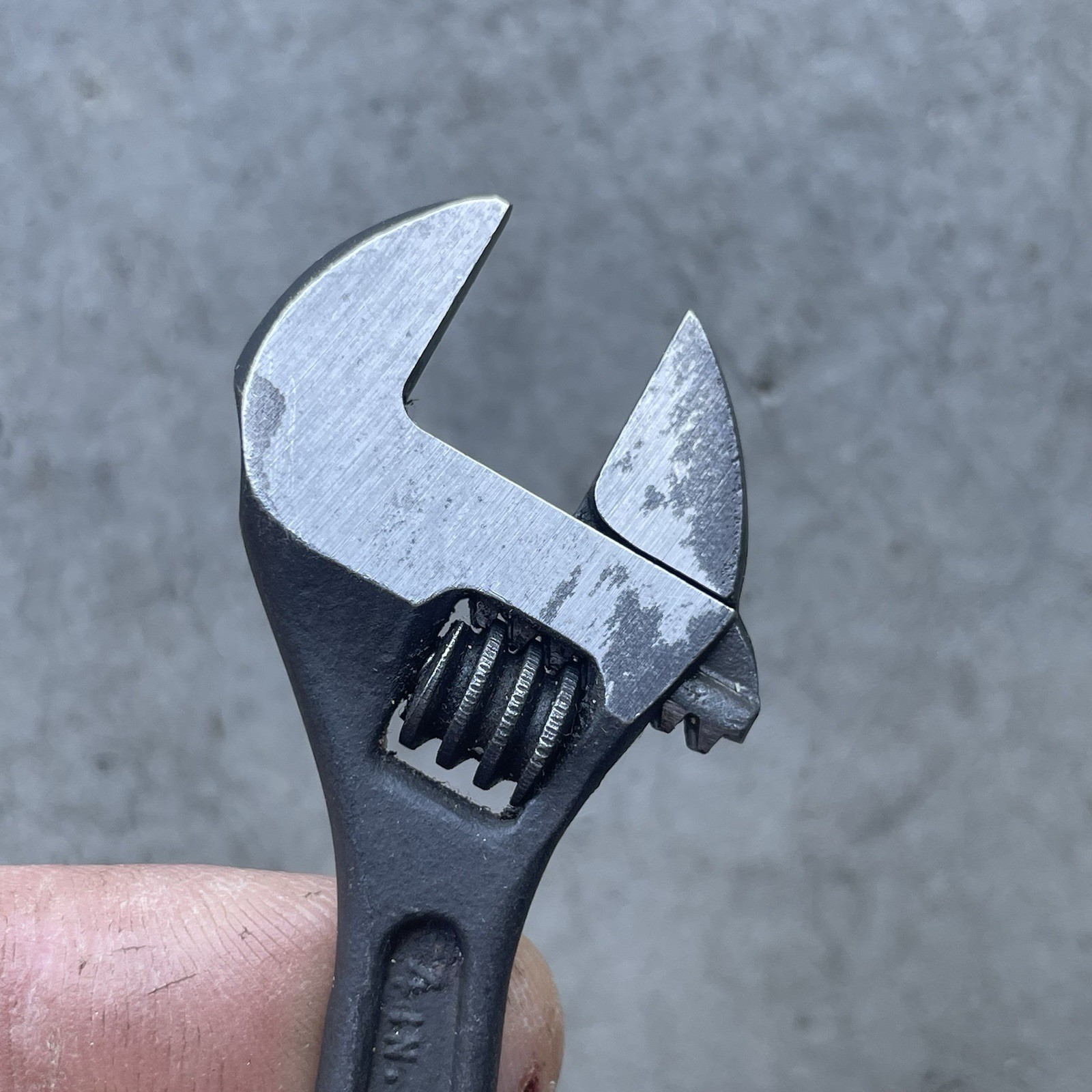 Vintage 4” Adjustable Wrench P & C Tools Black Oxide USA Nice!