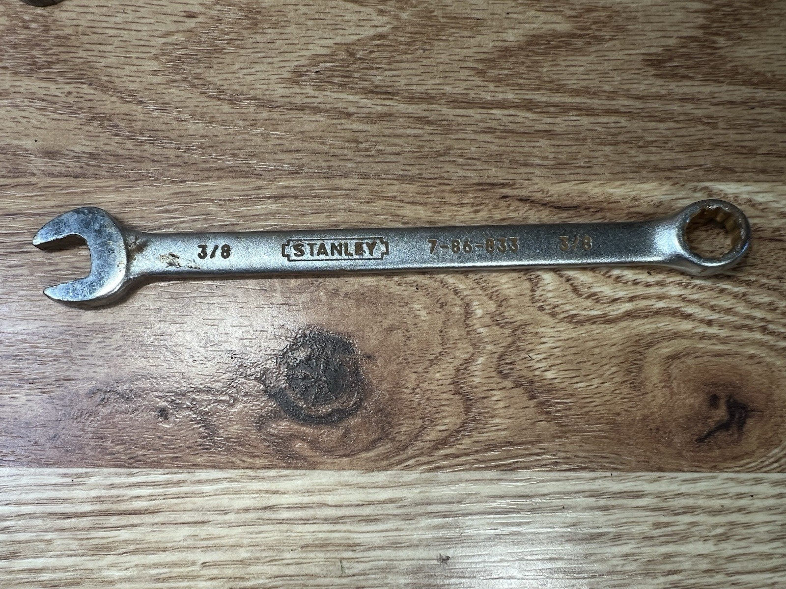 Stanley 7-86-833 3/8″ 12-Point Combination Wrench Vintage U.S.A.