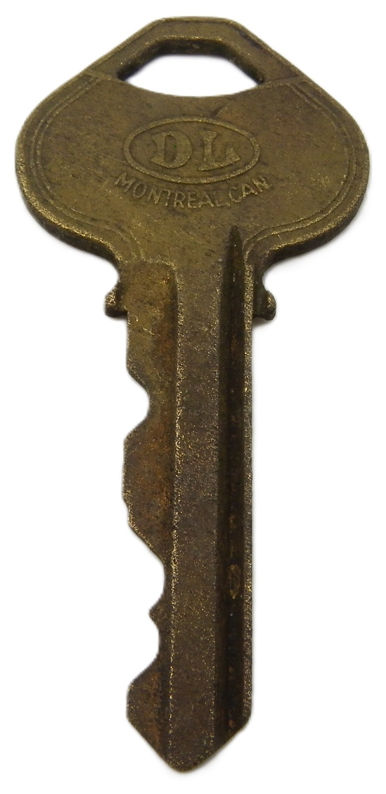 Vintage A11P DL Dominion Lock Montreal Canada Brass Door Spade Head Hole Key