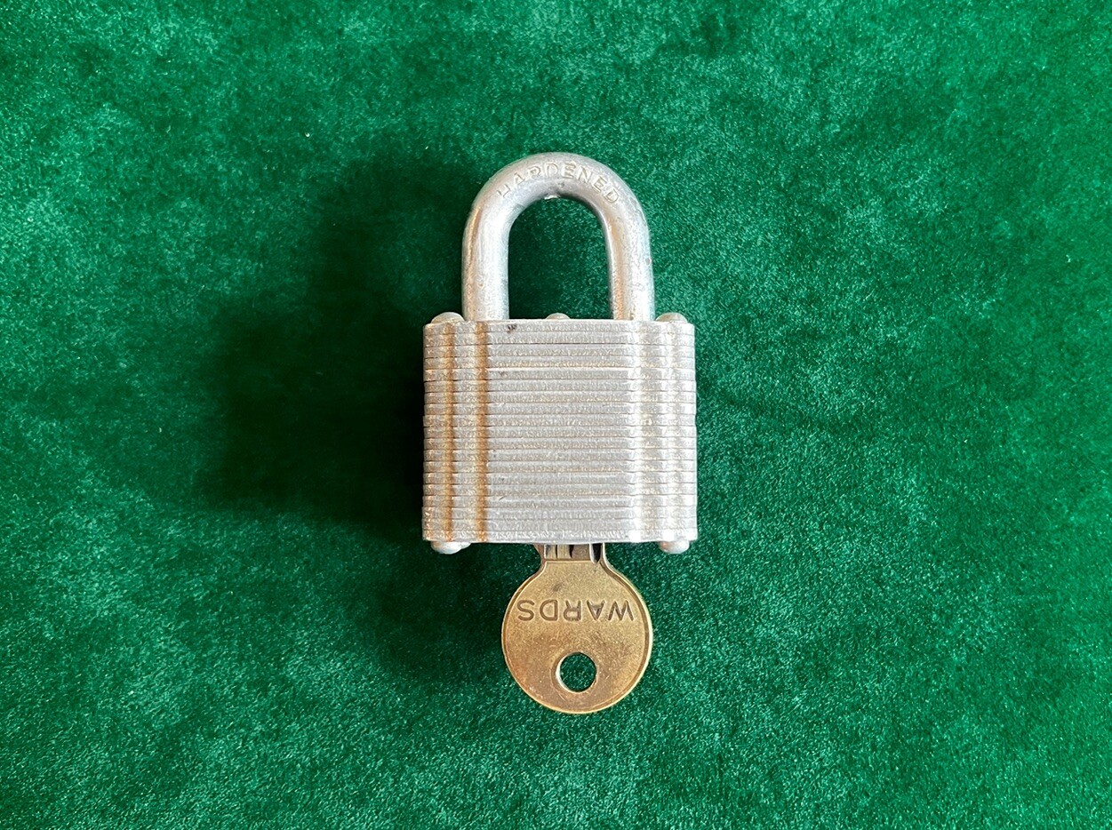 Montgomery Ward Padlock with Key