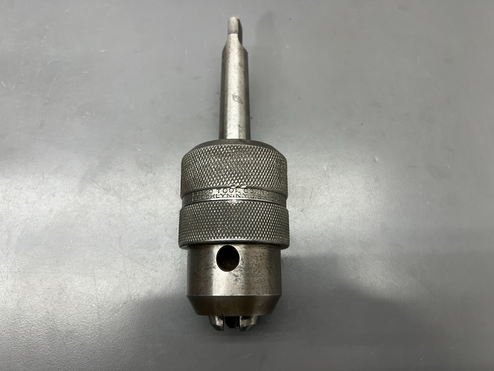 VINTAGE ETTCO PAT. 1914 3-1/2 AB MACHINIST CHUCK 1/8-5/8 MT2 – MADE IN USA