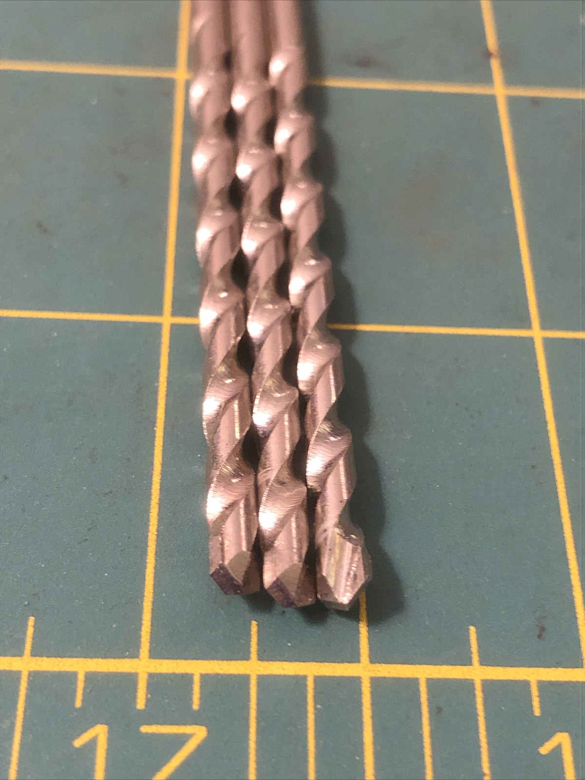 Vtg 3 Tasco 1/8” Carbide Tipped Masonry Bits Original Steel Cap Tube Denmark