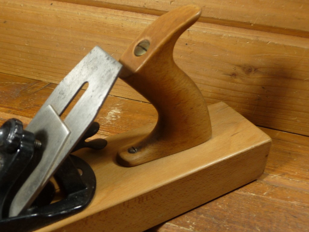 Vintage Stanley No. 127 Liberty Bell Logo Transitional Wood Plane w Lever Adjust