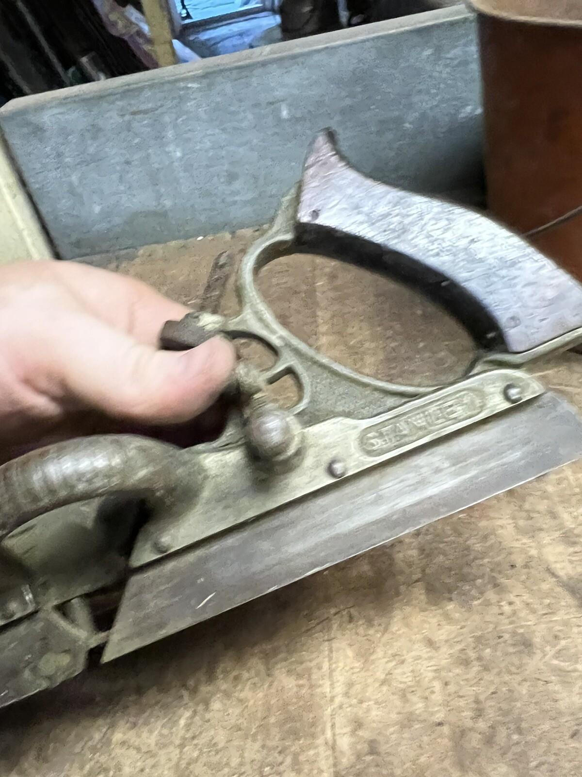 Antique Old Stanley Rule Level No 45 Combination Hand Plane Metal Tool Parts USA