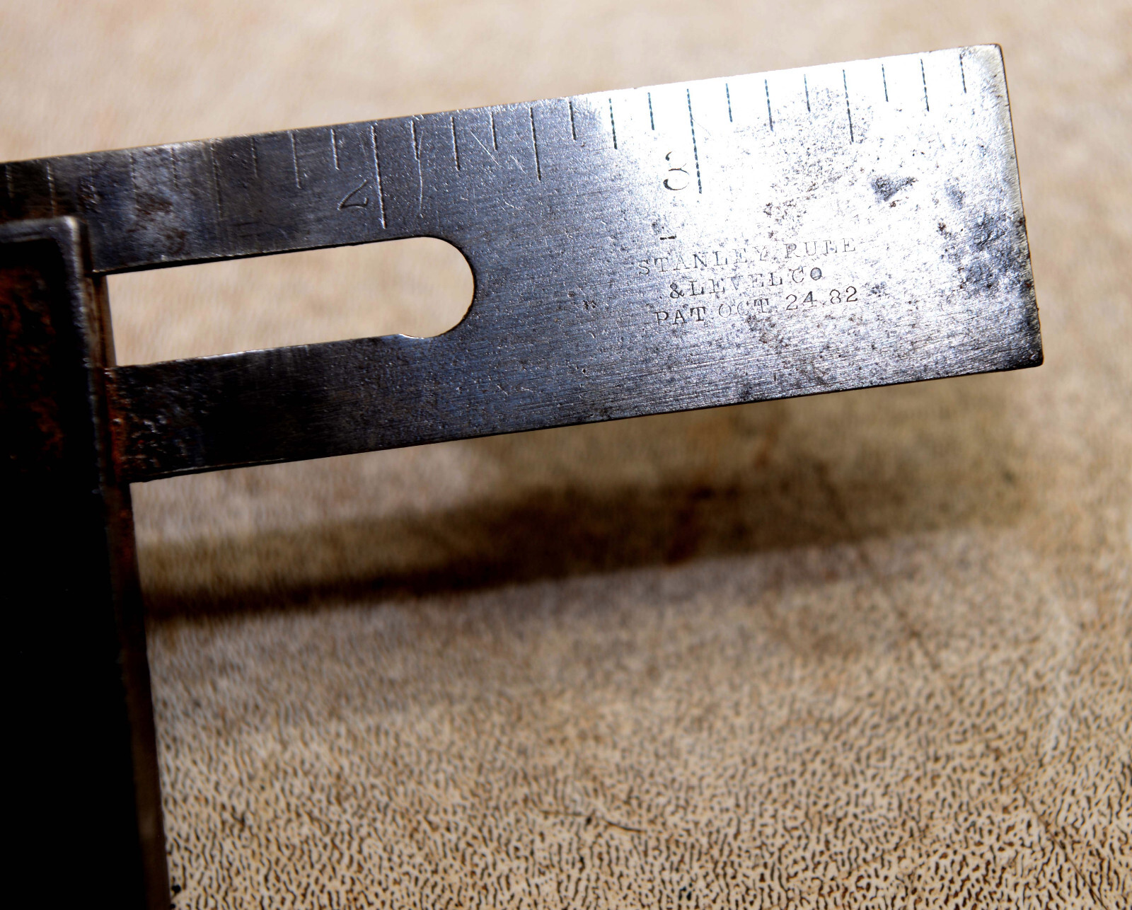 Rare antique 4″ Stanley Rule & Level Co square pat Oct 24 1882 collectible tool