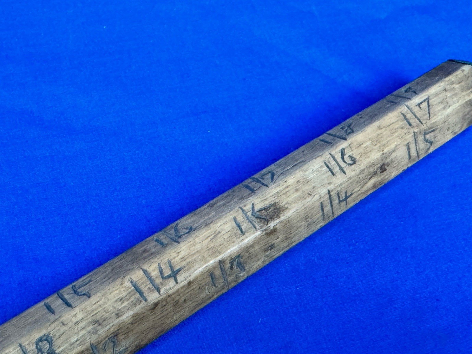 C.1910 Logger’s LOG RULER, Calculate Board Ft. of Lumber in Logs, Maine Homemade