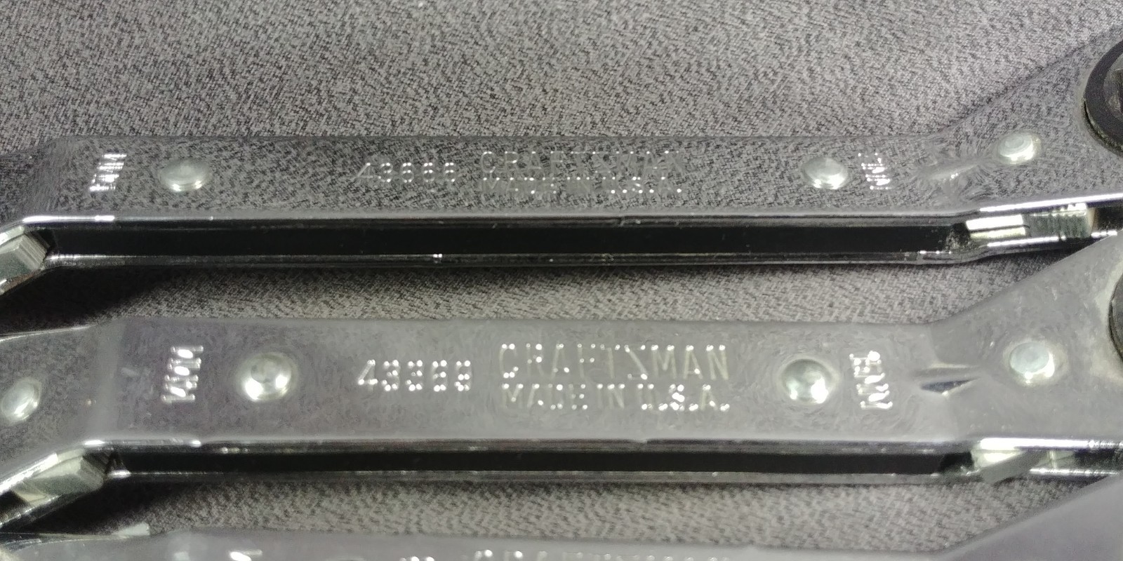 4 Craftsman Double End Ratcheting Offset Box Wrench Set 43666 43367 43368 43369