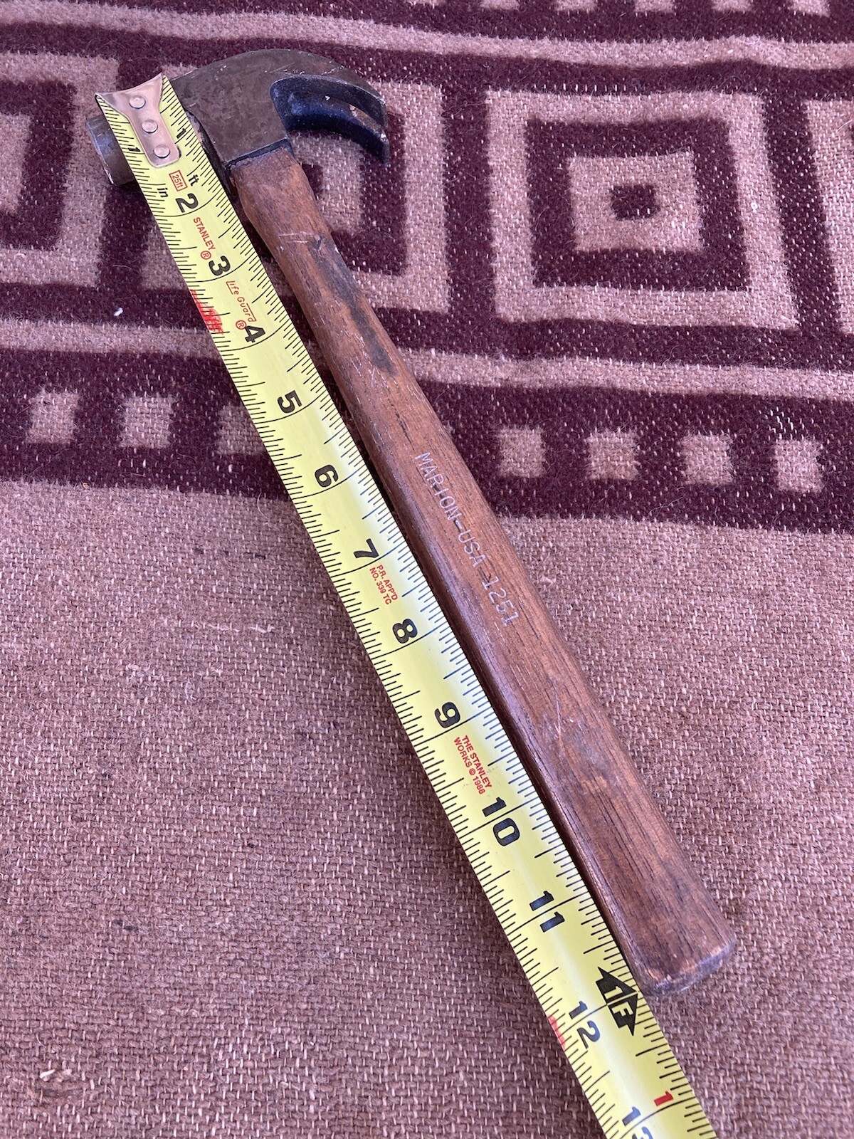 Vintage Marion USA Claw Hammer Model #1252. 10oz