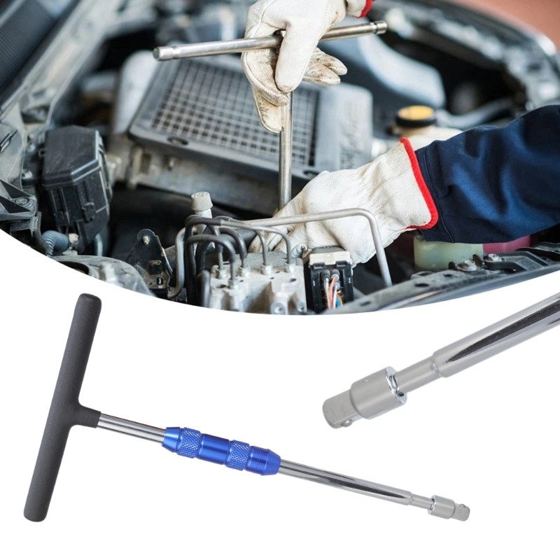 T Handle Hex Socket Wrench Kit with 1/4 to 3/8Inch Adapter for Motorcycle Tool