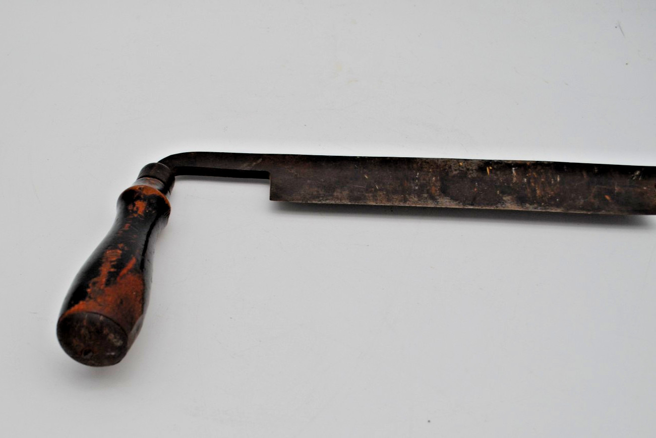 Vintage antique double wood handle Draw Knife shaver 8″ blade