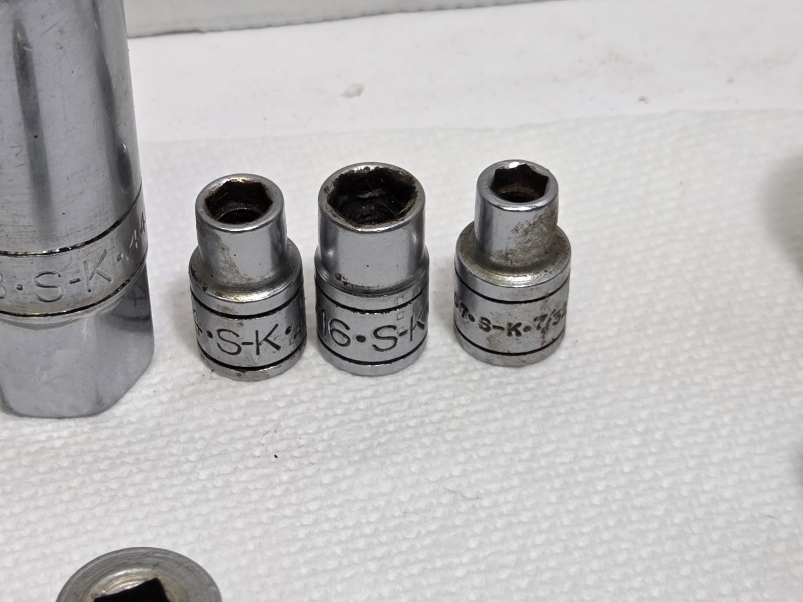 50 Vtg USA Made Sockets Various Sizes & Makers – Craftsman S&K Williams Thorsen