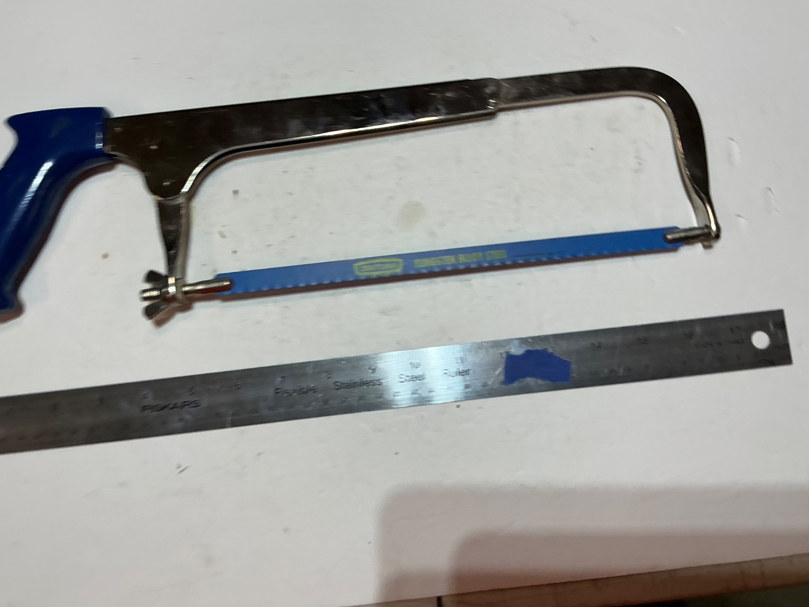 Vintage HD Craftsman Adjustable 10 – 12″ Length Hack Saw MADE IN USA Blue Handle