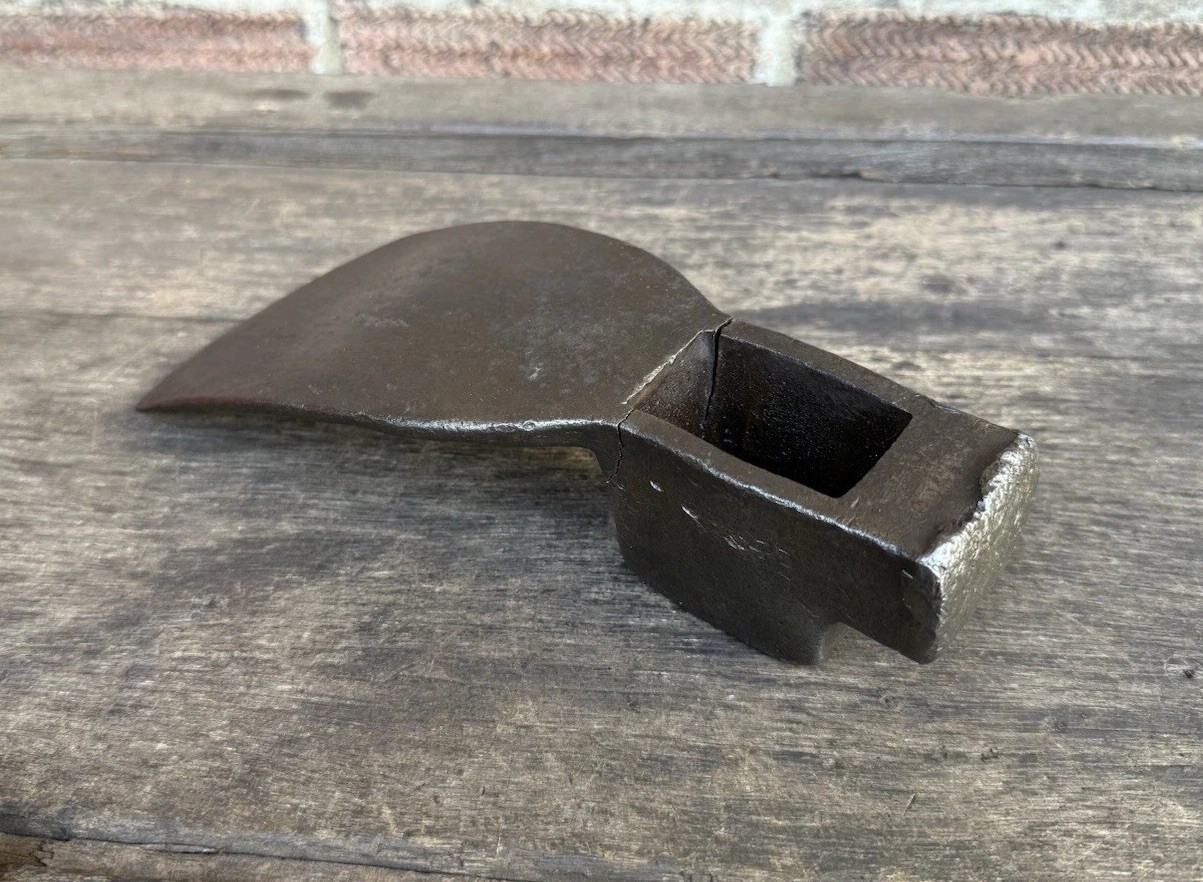 Vintage Brades Crown Stamp Adze Head Carpentry Woodworking Shipwrights Old Tool