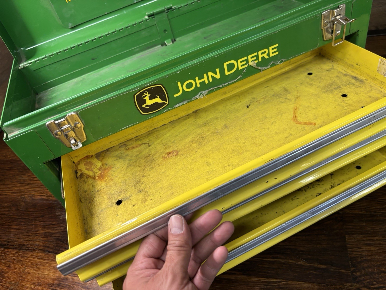 Green & Yellow John Deere 20.5” Portable Chest Tool Box With Drawers by Waterloo