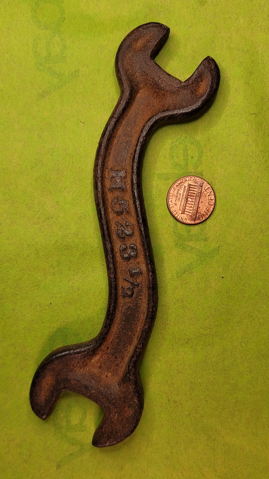 Vintage IHC International Harvester Wrench H523 1/2 Curved Farm Implement