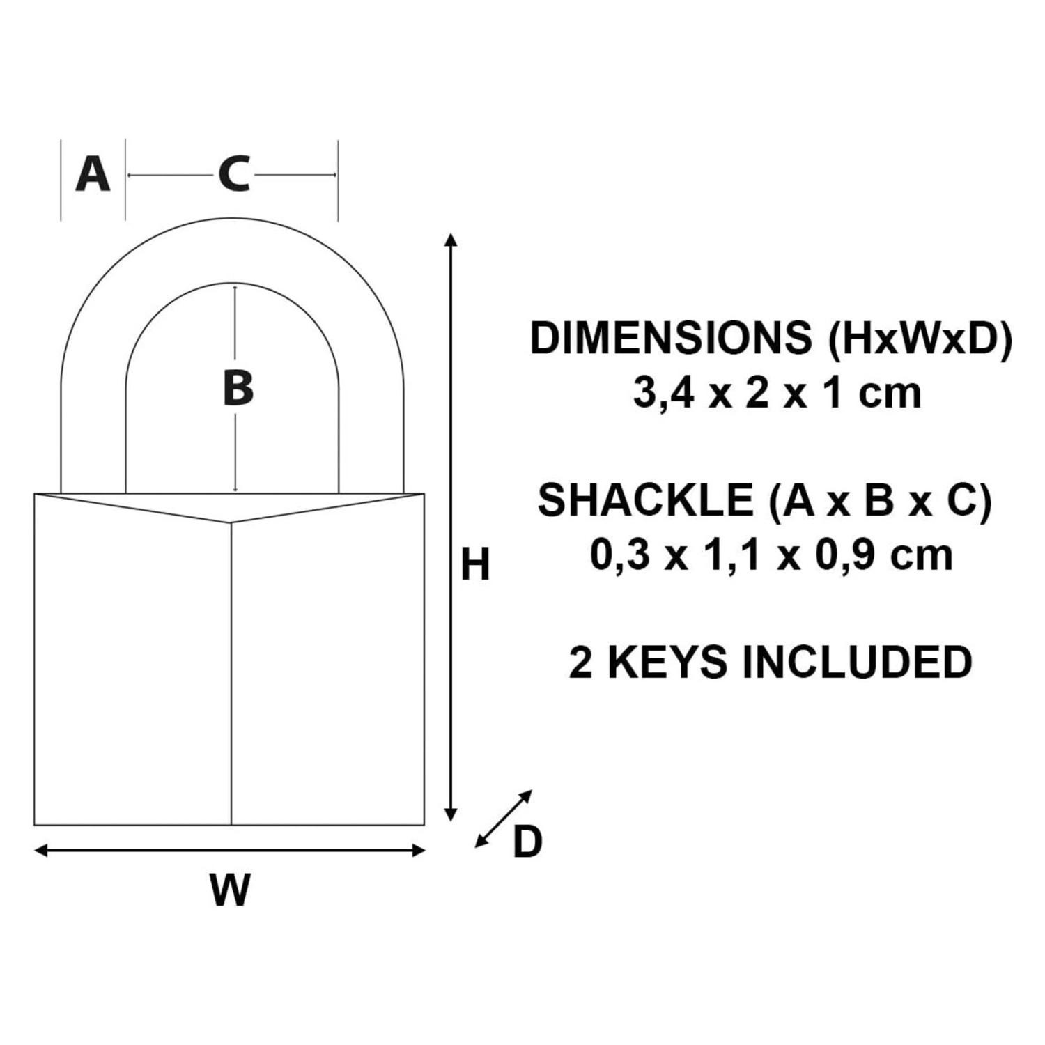 Master Lock 120D Standard Steel Solid Brass Body Padlock 3/4 in.