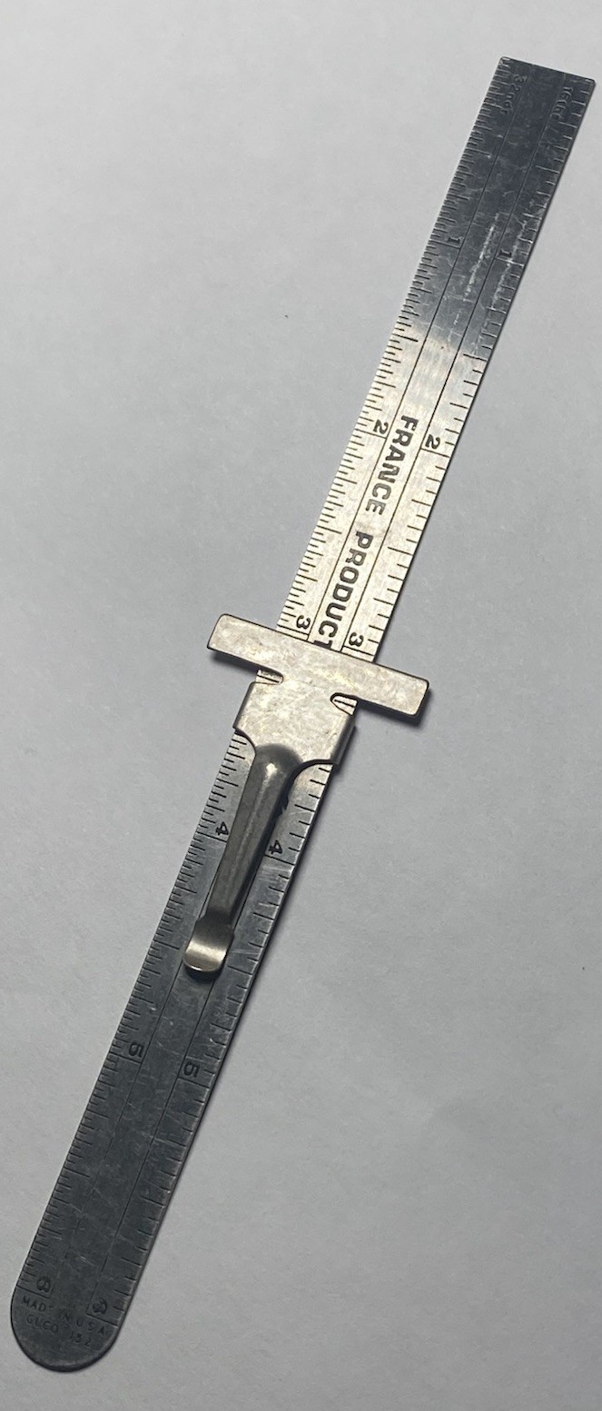 GUCO 152 Pocket Clip Depth Gauge France Products Div. Garlock