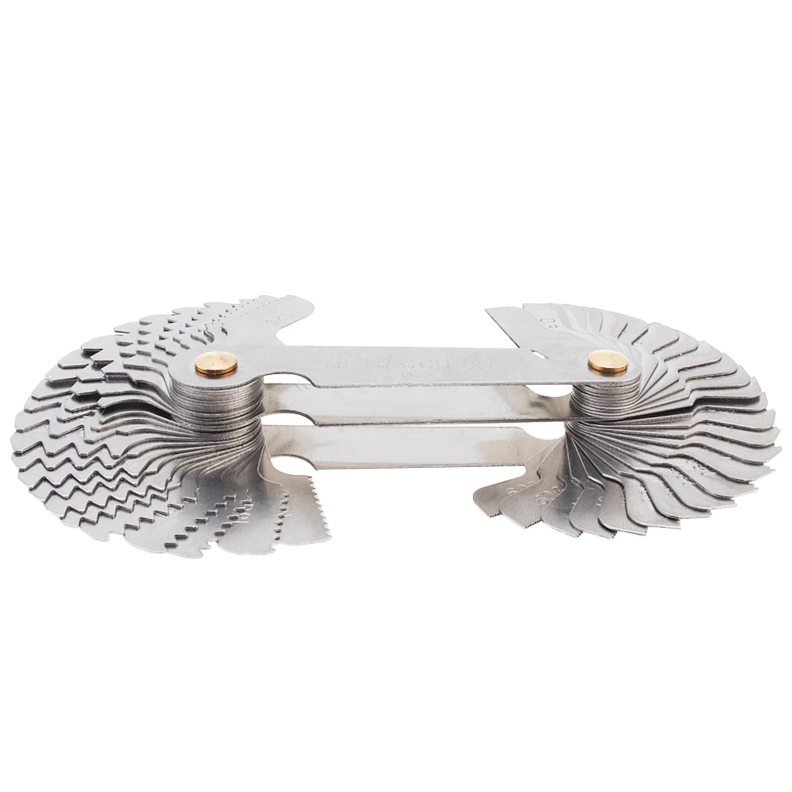 OriGlam Screw Thread Pitch Cutting Gauge Tool, Stainless Steel Metric silver
