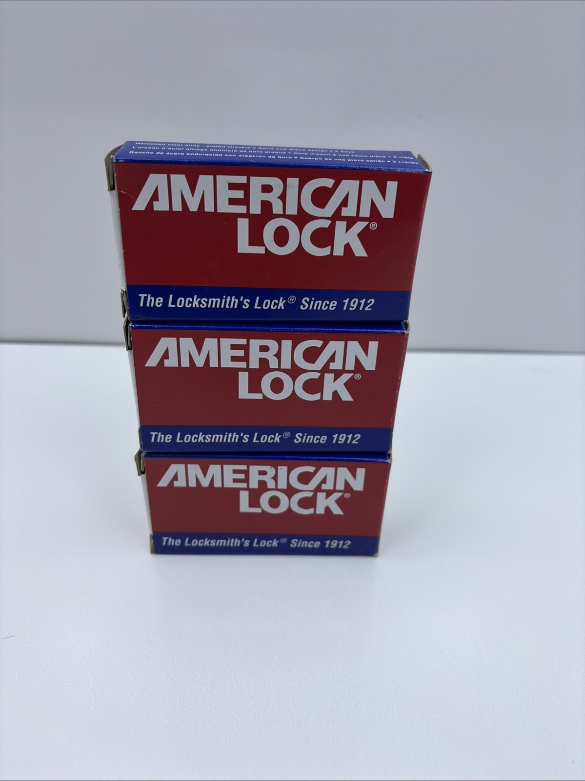 American Lock 3208MH Series 1100 Gold Solid Brass Padlock With 2 Keys & Box Set3