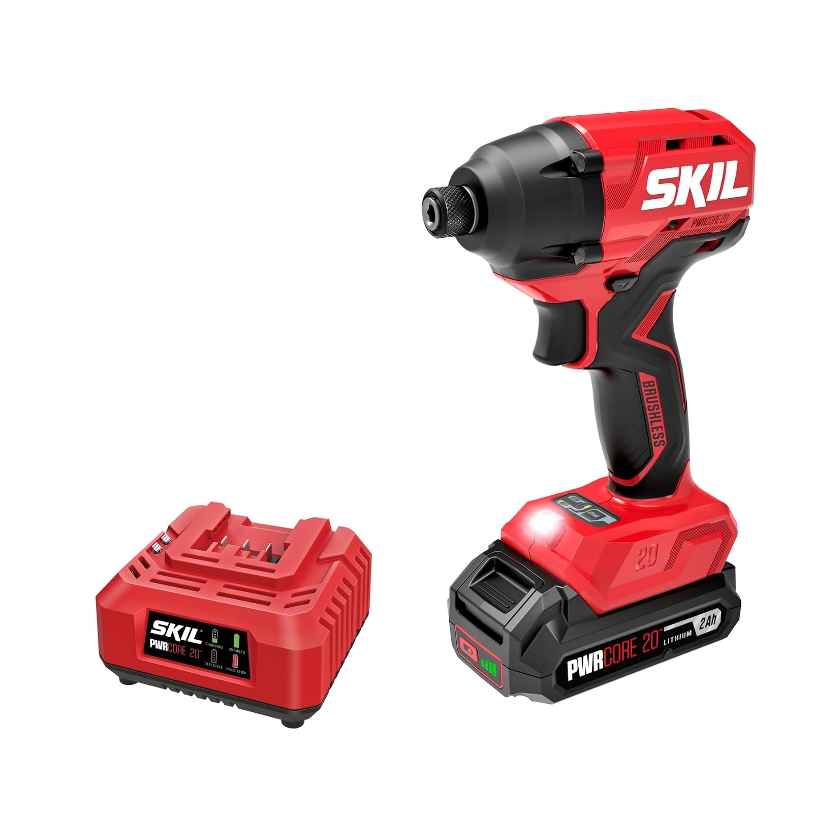 SKIL 20V Brushless Impact Driver 1/4 Hex 2.0Ah Battery Kit