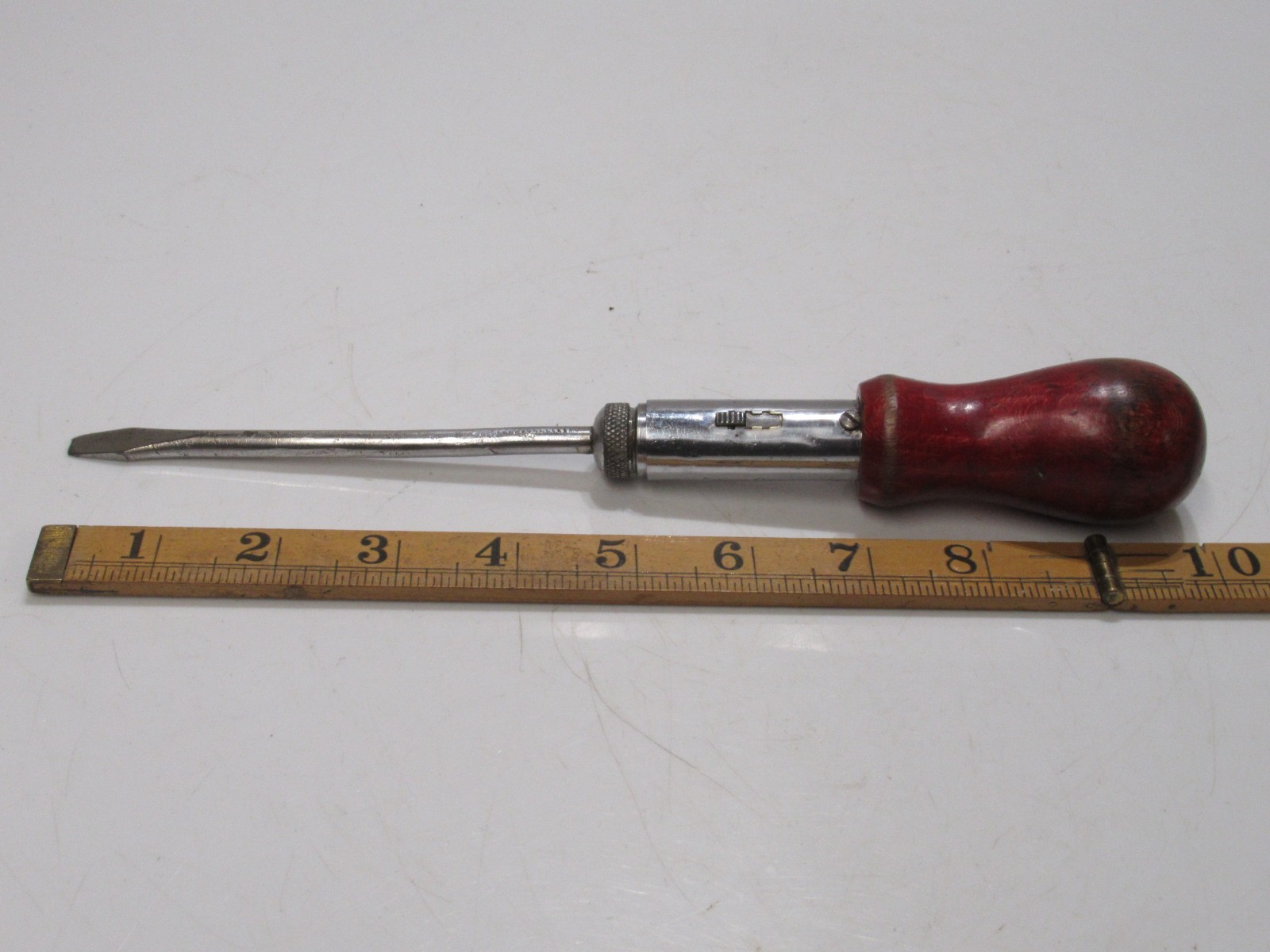 Stunning Vintage 10″ Spiralux Model 620 Ratchet Screwdriver Hollands & Blair Ltd