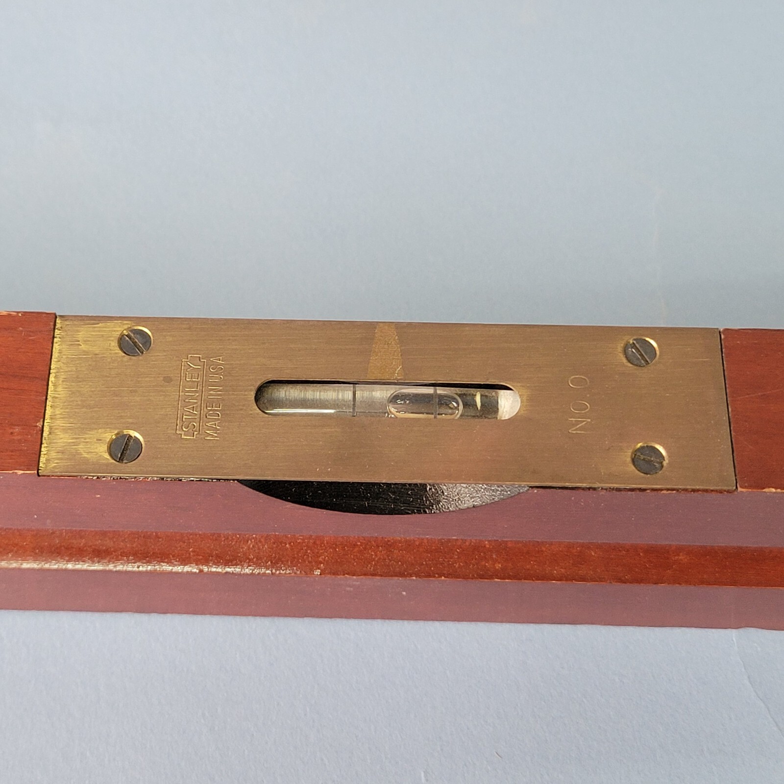 Vintage Stanley No. 0 24 Inch Cherry Wood Level in original box Very Nice!