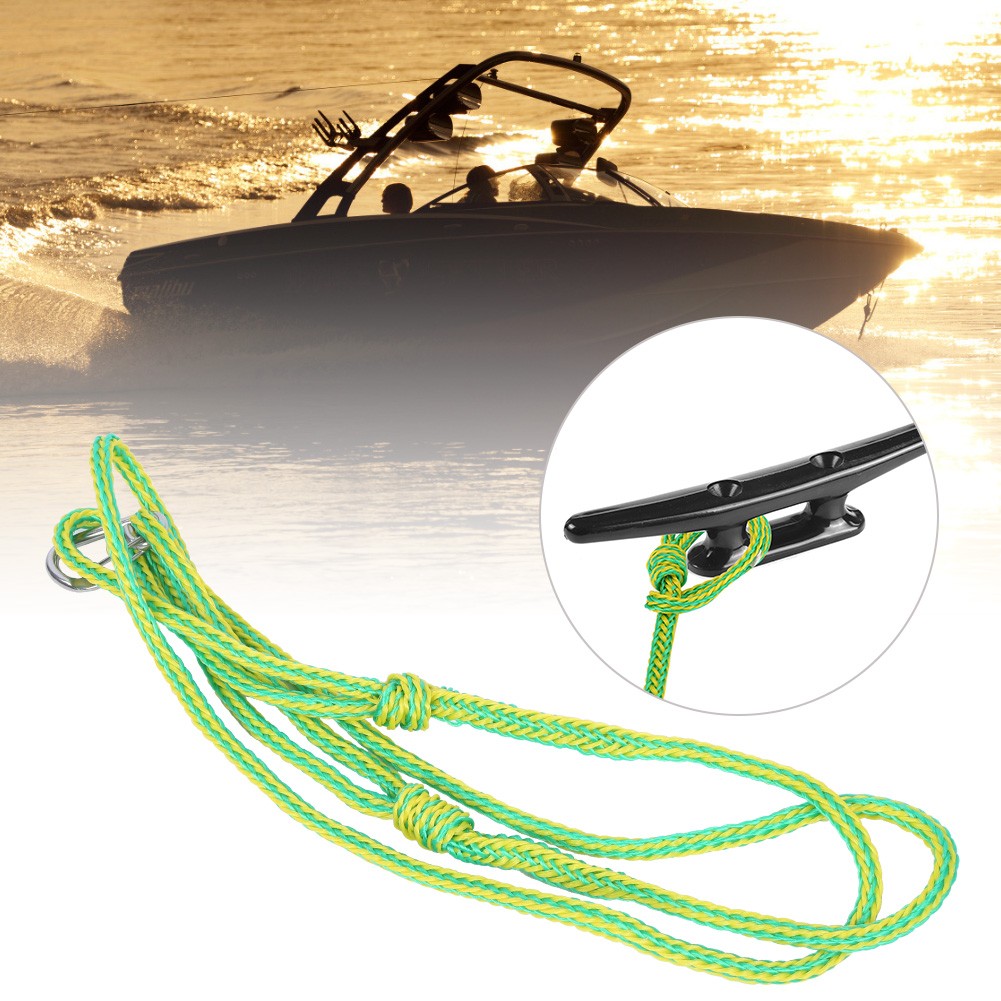 1 Piece Boat Rope Durable For Kayak Docking 2.4m Green Yellow Easy To Use