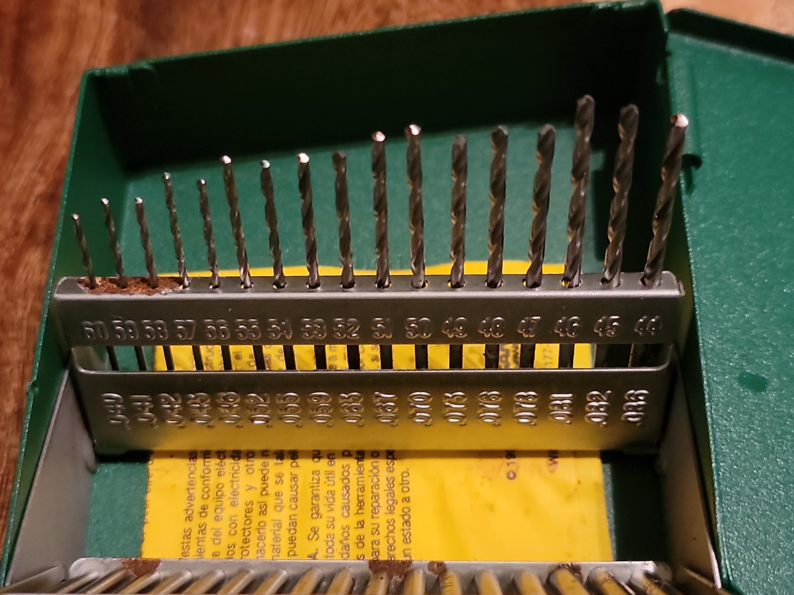 Vintage 1998 HANSON Drill Index Tool Kit, 1-60 Complete-Looks Original USA Clean