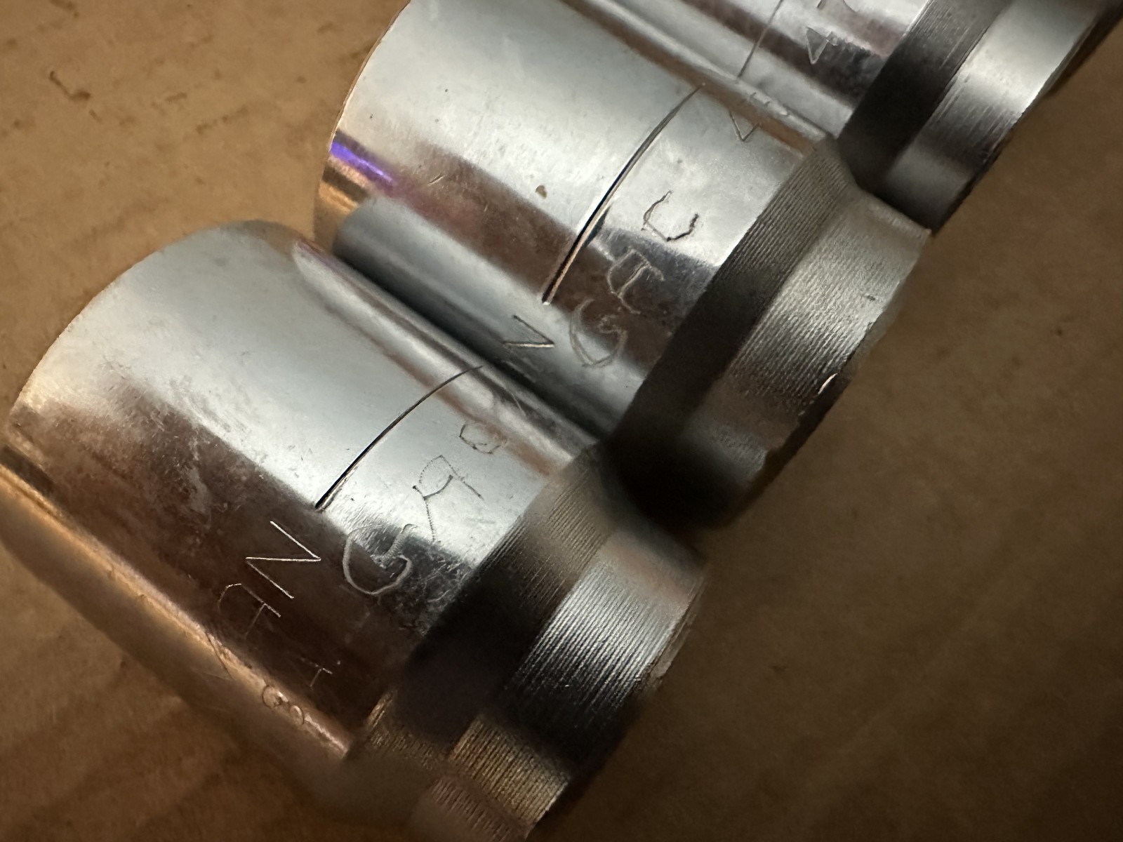 CRAFTSMAN 4 PC 3/4″ DRIVE 12 POINT SOCKETS 1-5/16″, 1-3/8″, 1-7/16″ & 1-1/2″ USA