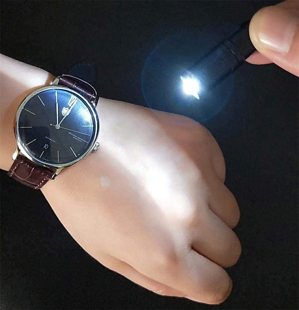 Nitefox e1 Smallest Keychain Flashlight Micro Tiny Mini 1.3 inch, Black*2pcs
