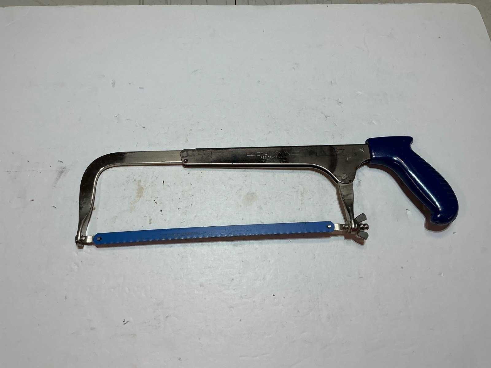 Vintage HD Craftsman Adjustable 10 – 12″ Length Hack Saw MADE IN USA Blue Handle