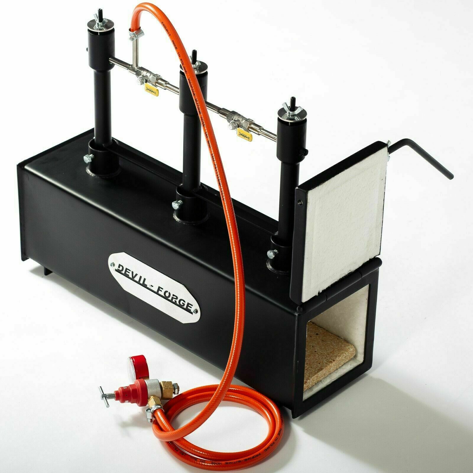 DFPROF3+1D GAS PROPANE FORGE Furnace Burner Knife Making Blacksmith Farrier