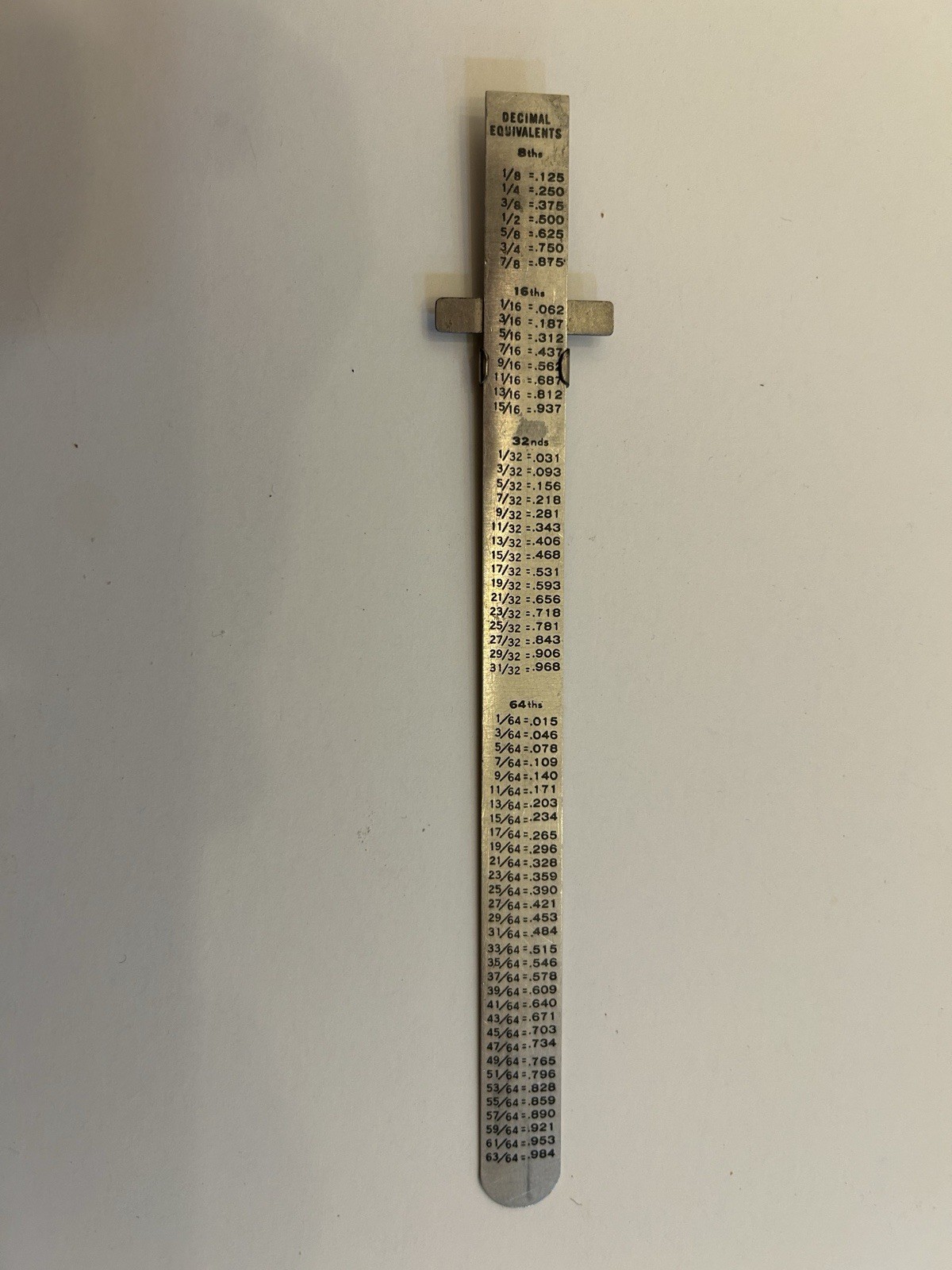 Vintage 6″ Machinist Pocket Ruler Depth Gauge Stainless USA