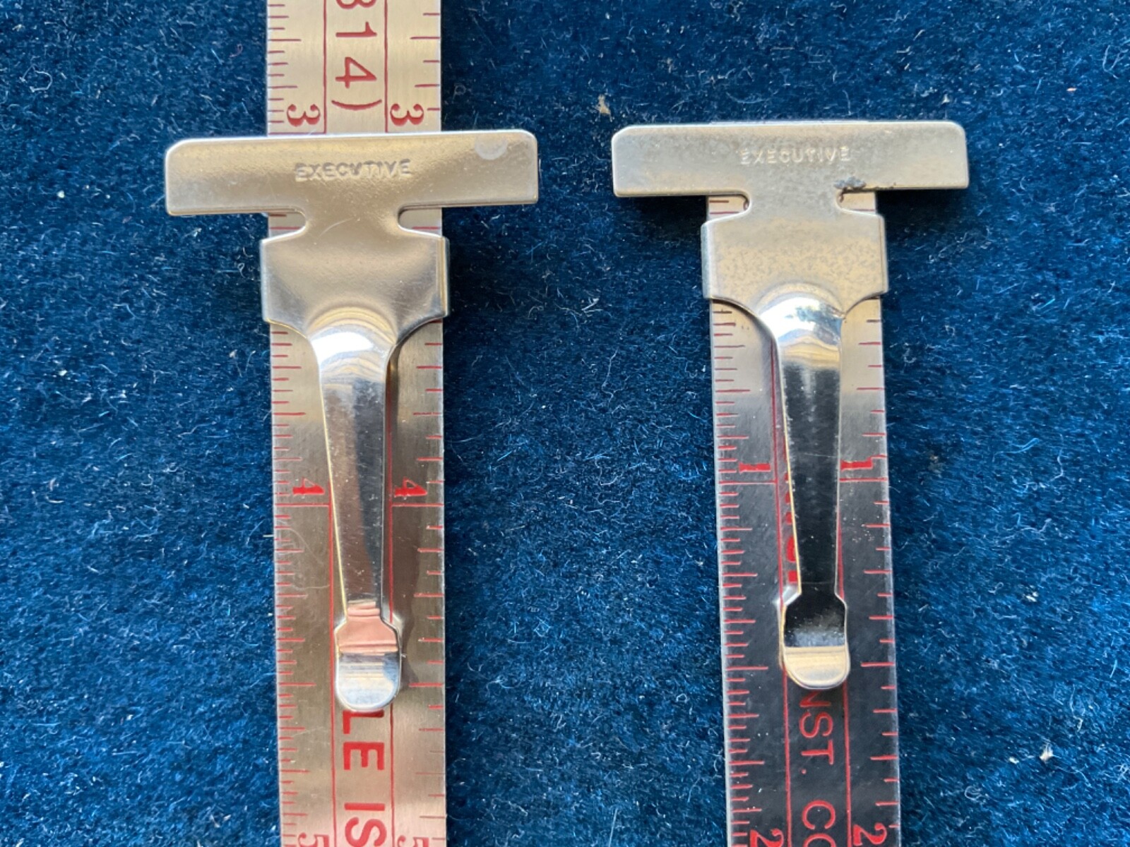 Vintage SET OF 2 Executive Machinist 1/2 x 6″ Rule, 16th/32nd Advertising 🇺🇸