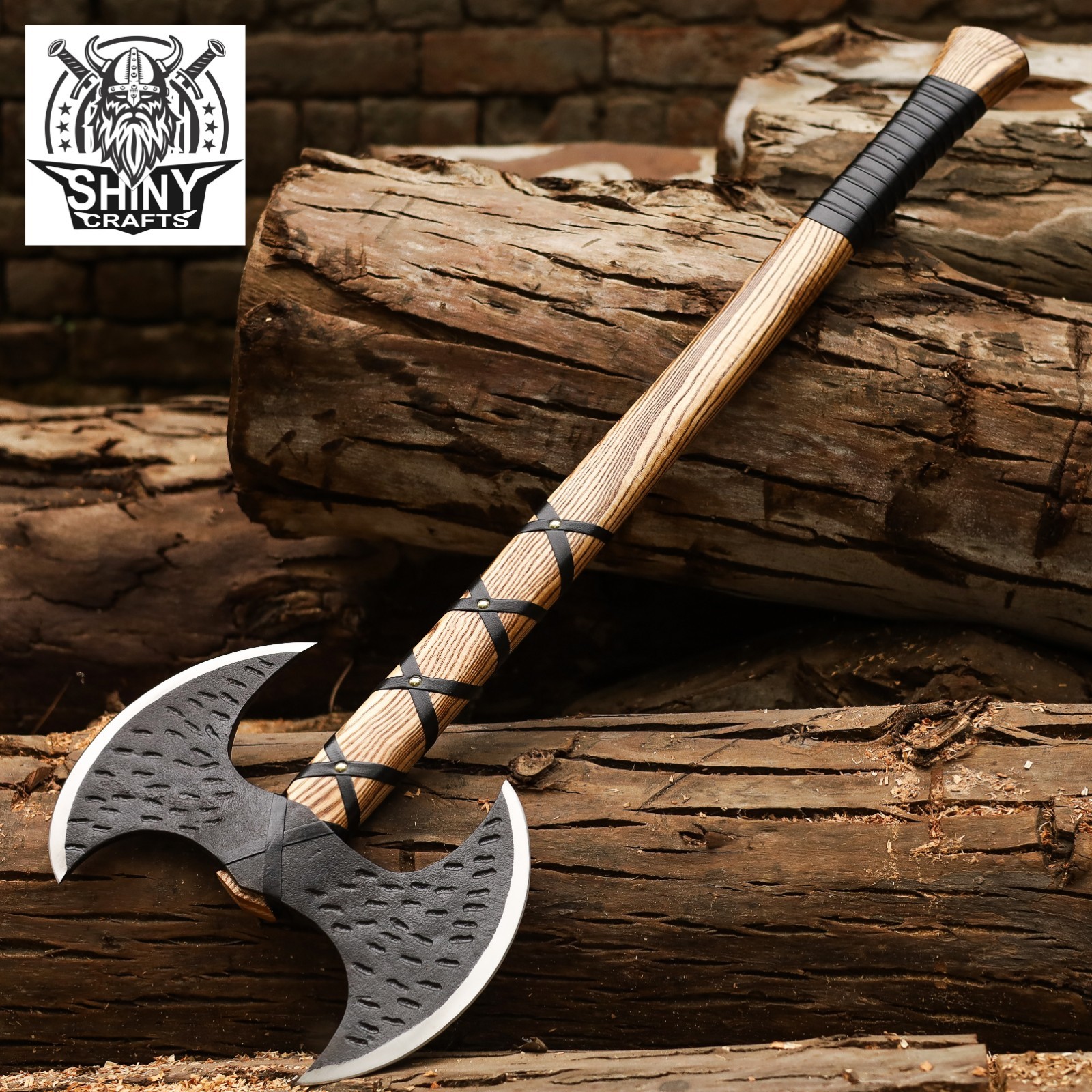 Double Headed axe Hatchet,Tomahawk,Battle AxeCustom Handmade Viking Axe VBA-22-A