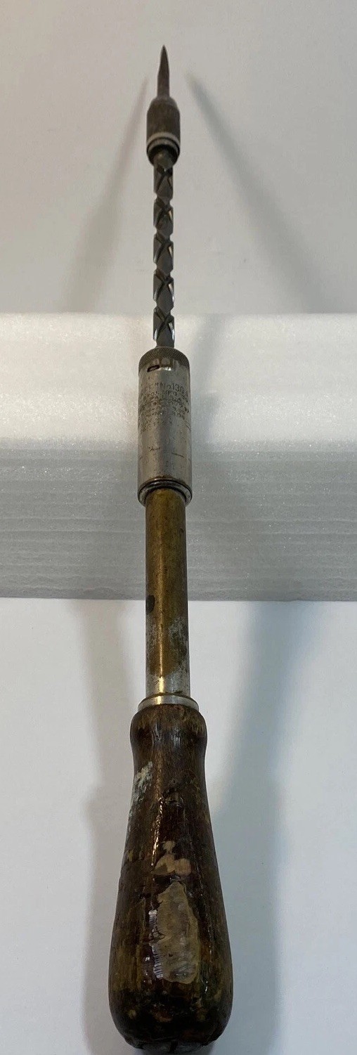 Vintage STANLEY YANKEE 130A Spiral Ratchet Screwdriver Drill USA 1923