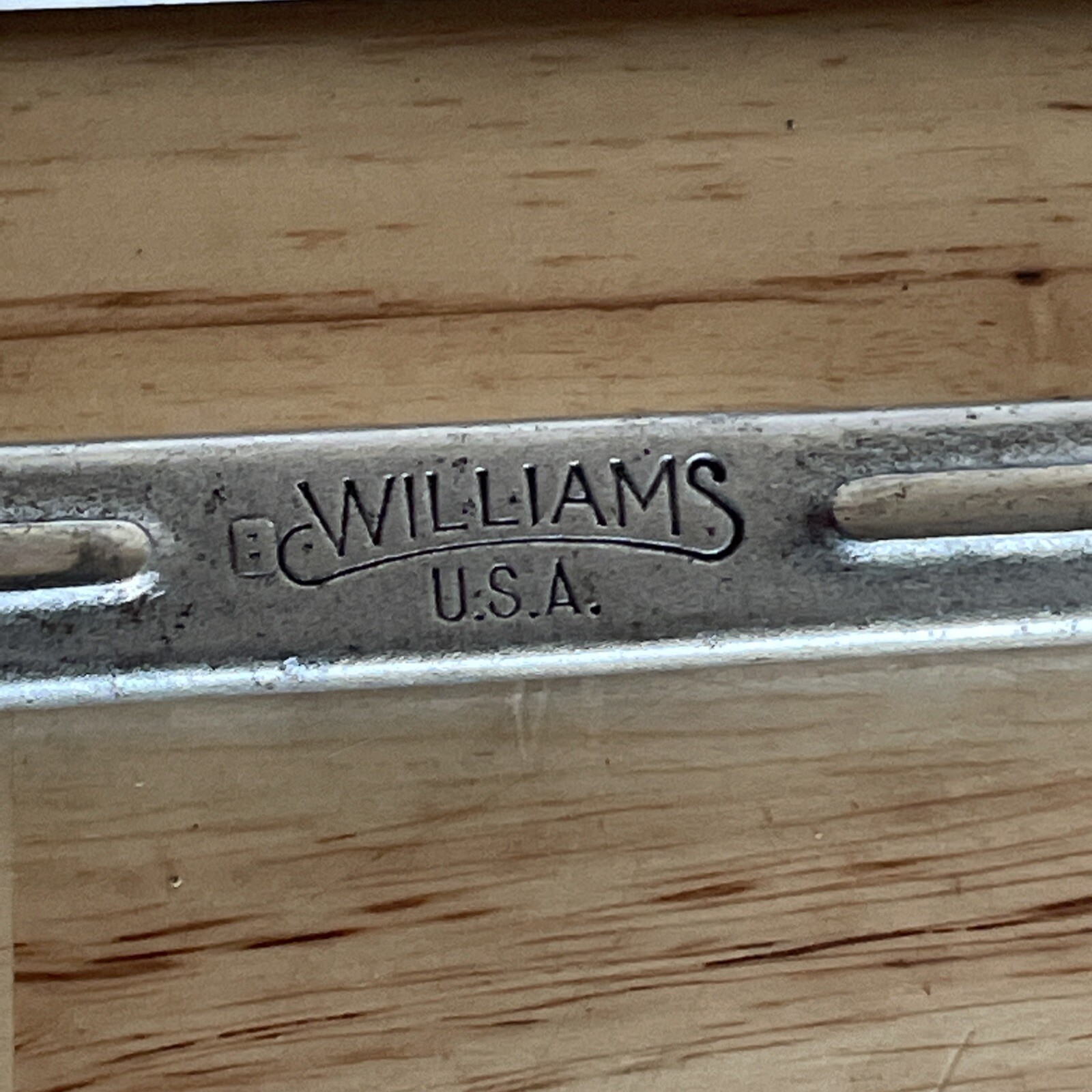 Williams USA A1731A Superrench 7/8in X 3/4in Open End Wrench Vintage M K Stamped